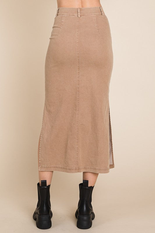 DENIM MIDI
