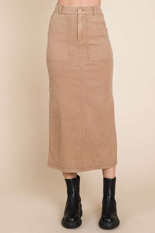 DENIM MIDI