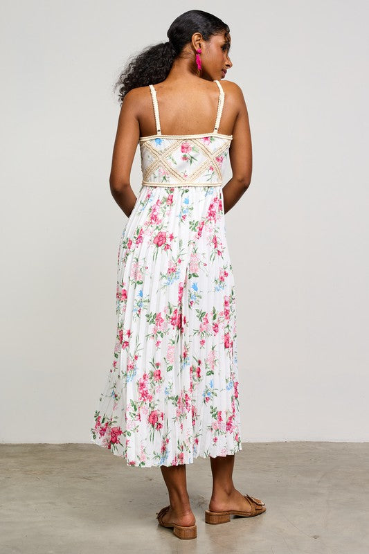 FLORAL CROCHET MAXI