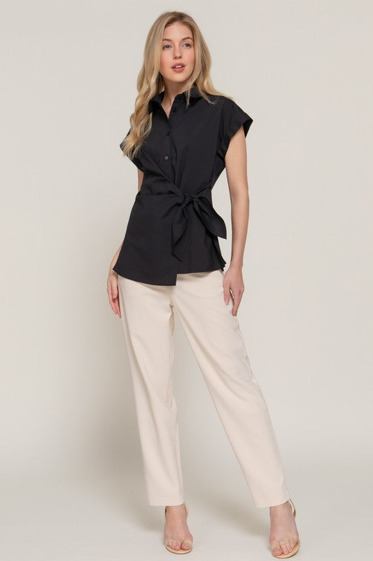 TIE WRAP POPLIN