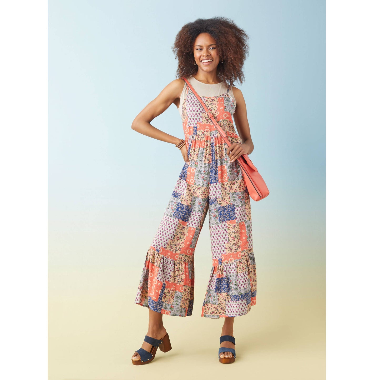 Floral Romper with Side Pockets