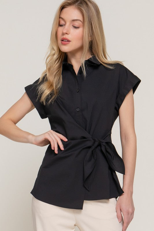 TIE WRAP POPLIN