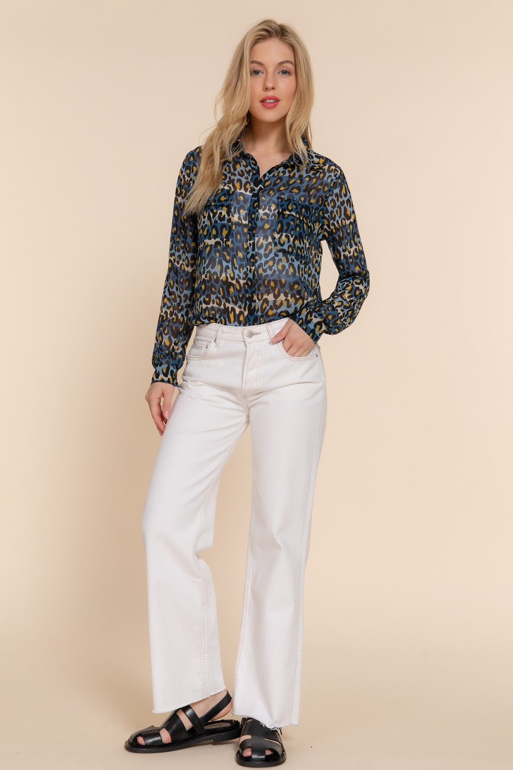 LEOPARD PRINT BLOUSE