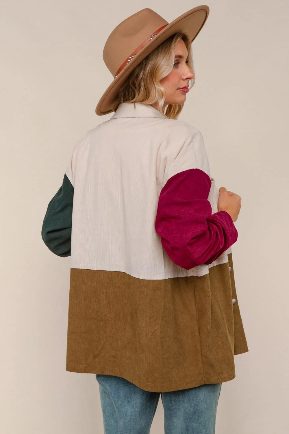 Snap Corduroy Jacket