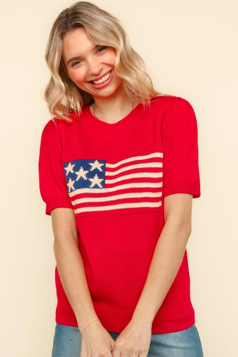 American Flag Sweater