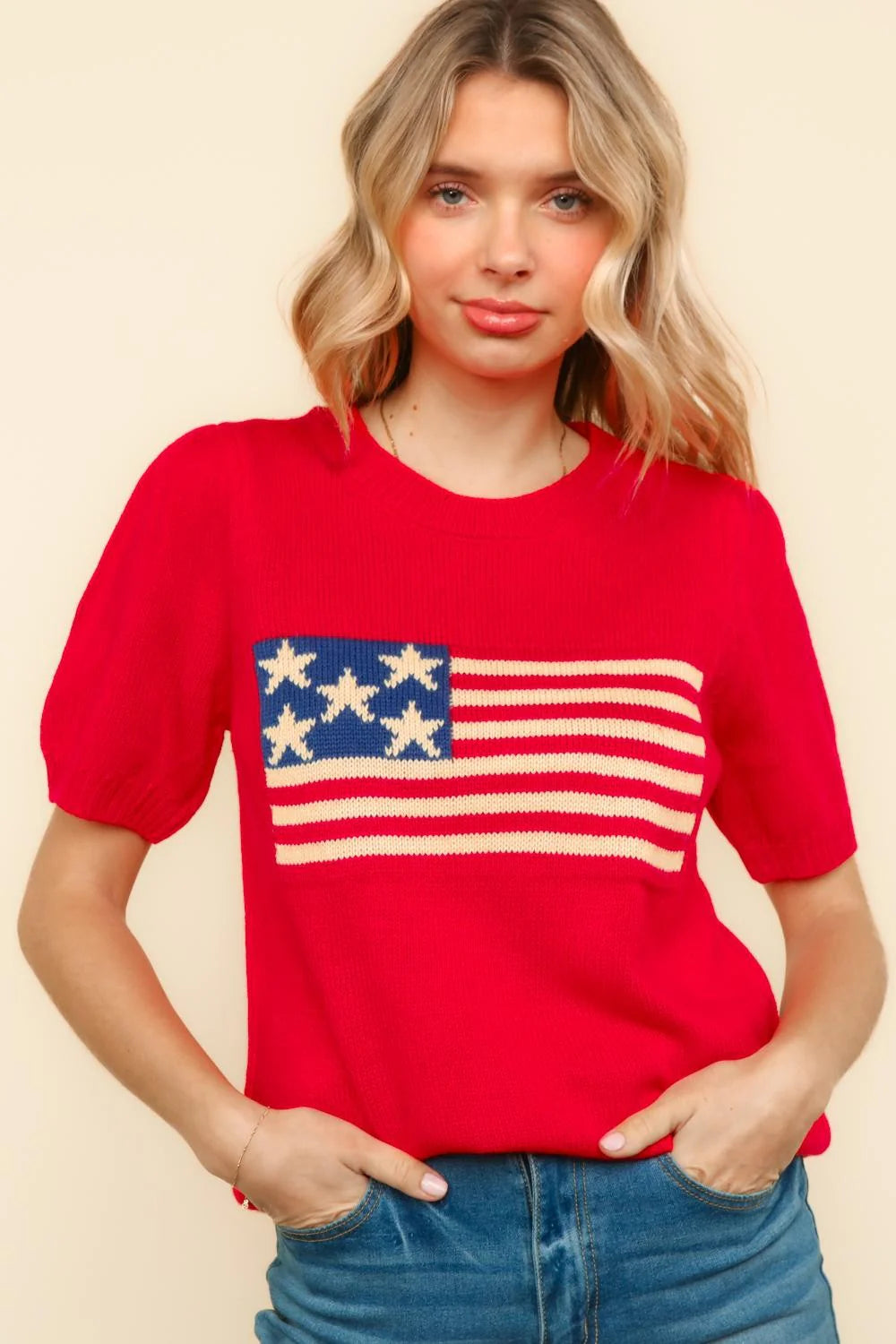 American Flag Sweater