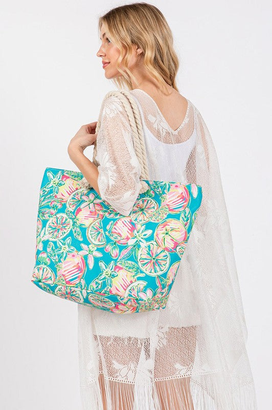 FRUIT & FLOWER TOTE