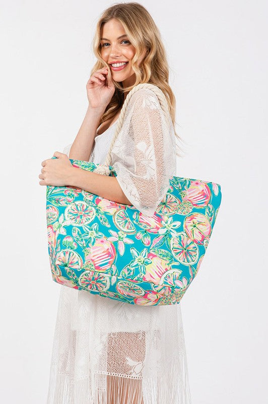 FRUIT & FLOWER TOTE