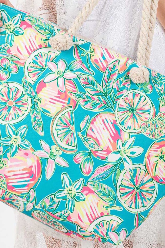 FRUIT & FLOWER TOTE