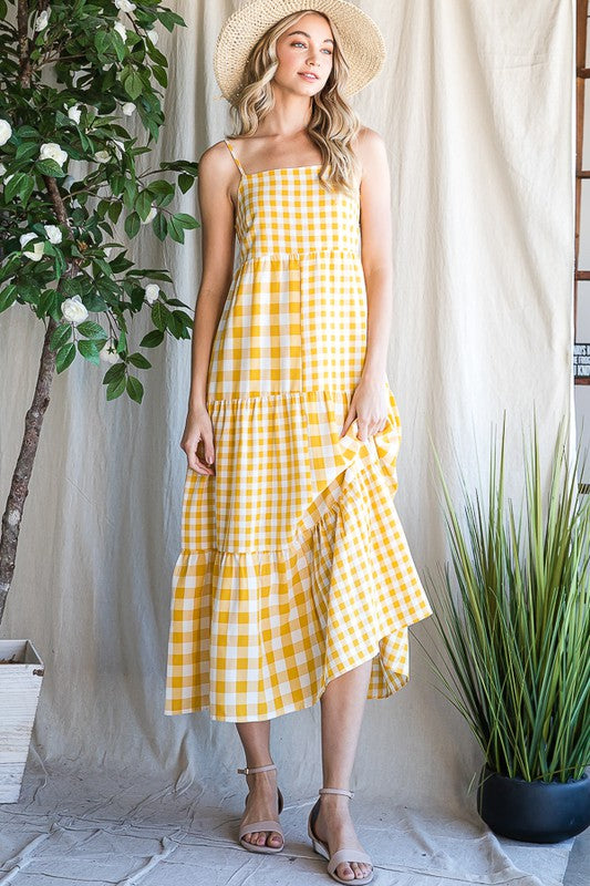 FINAL SALE: GINGHAM MAXI