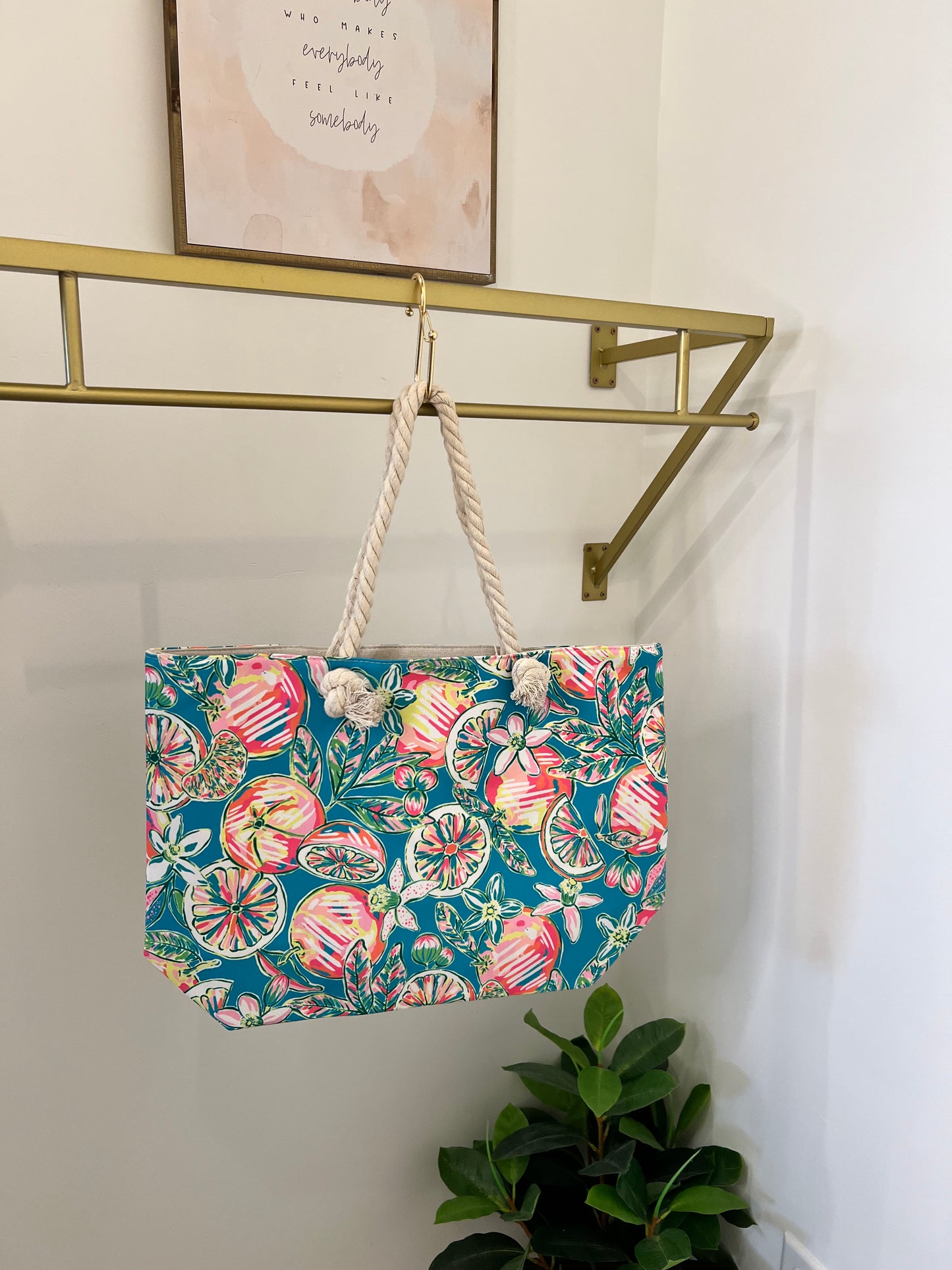 FRUIT & FLOWER TOTE
