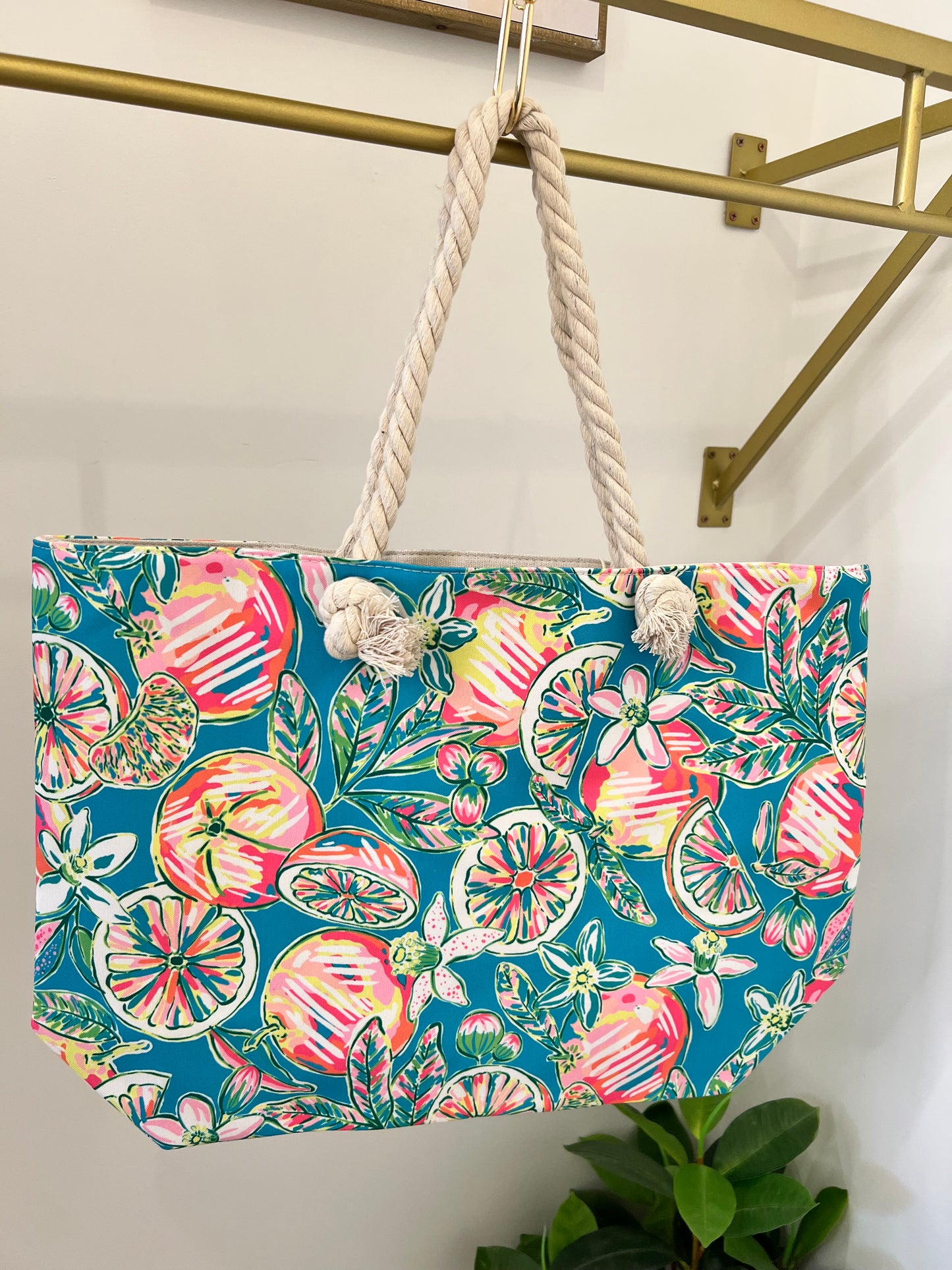 FRUIT & FLOWER TOTE