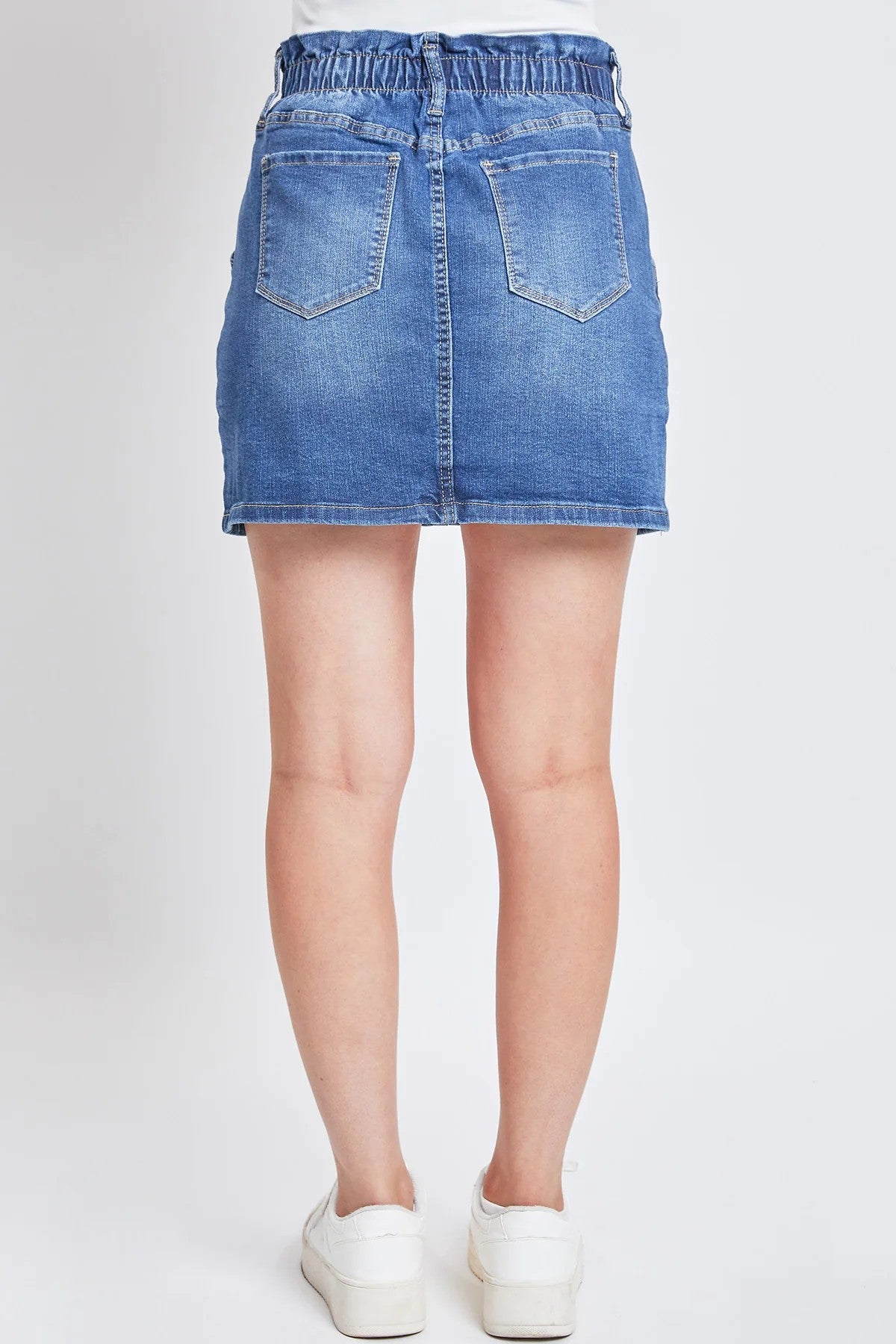 PAPERBAG DENIM SKIRT