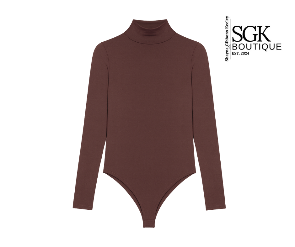 Mahogany Mock Bodysuit