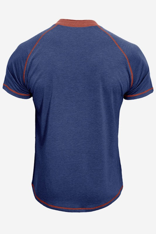 Contrast Henley Tee
