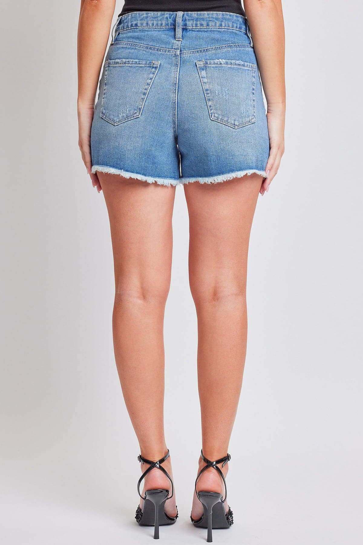 FRAYED MOM SHORTS