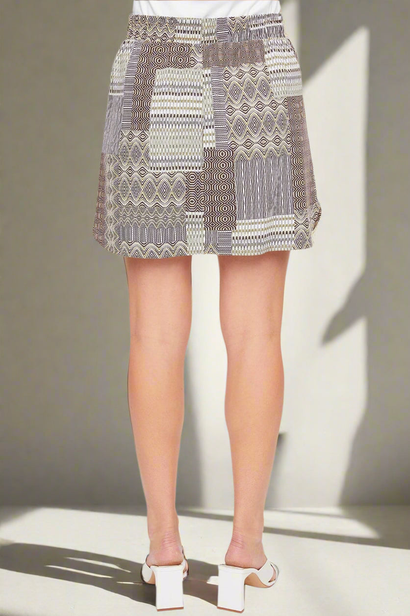 PATCHWORK SKORT