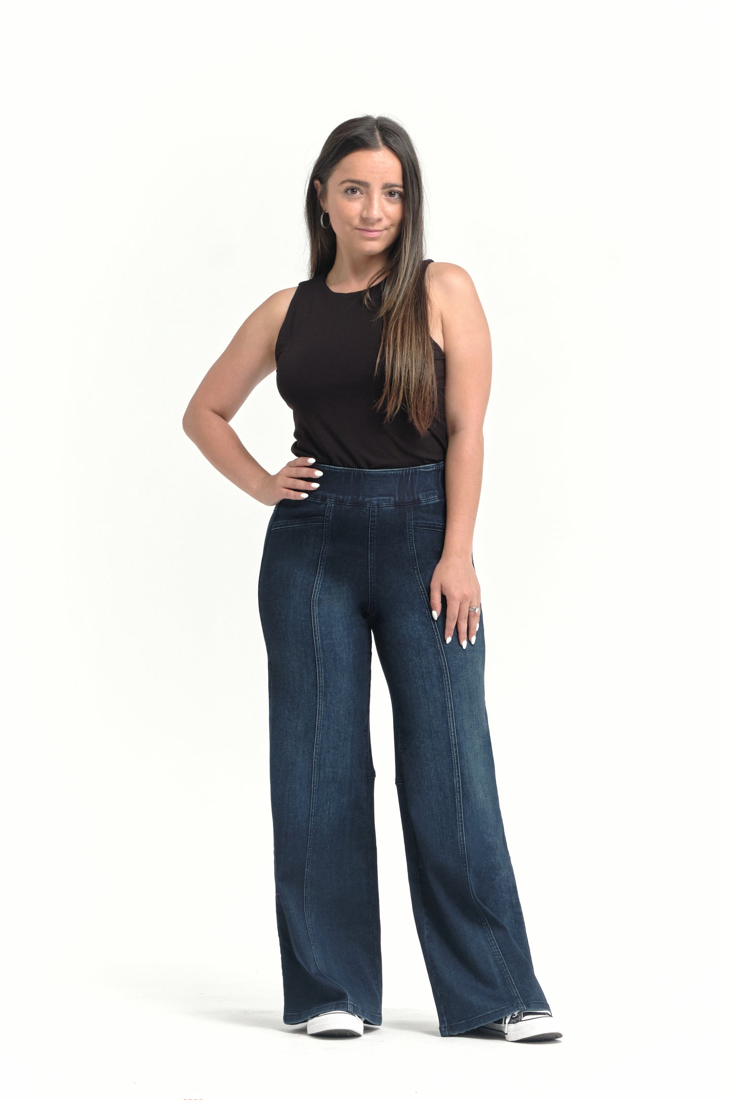 PETITE PULL-ON WIDE LEG