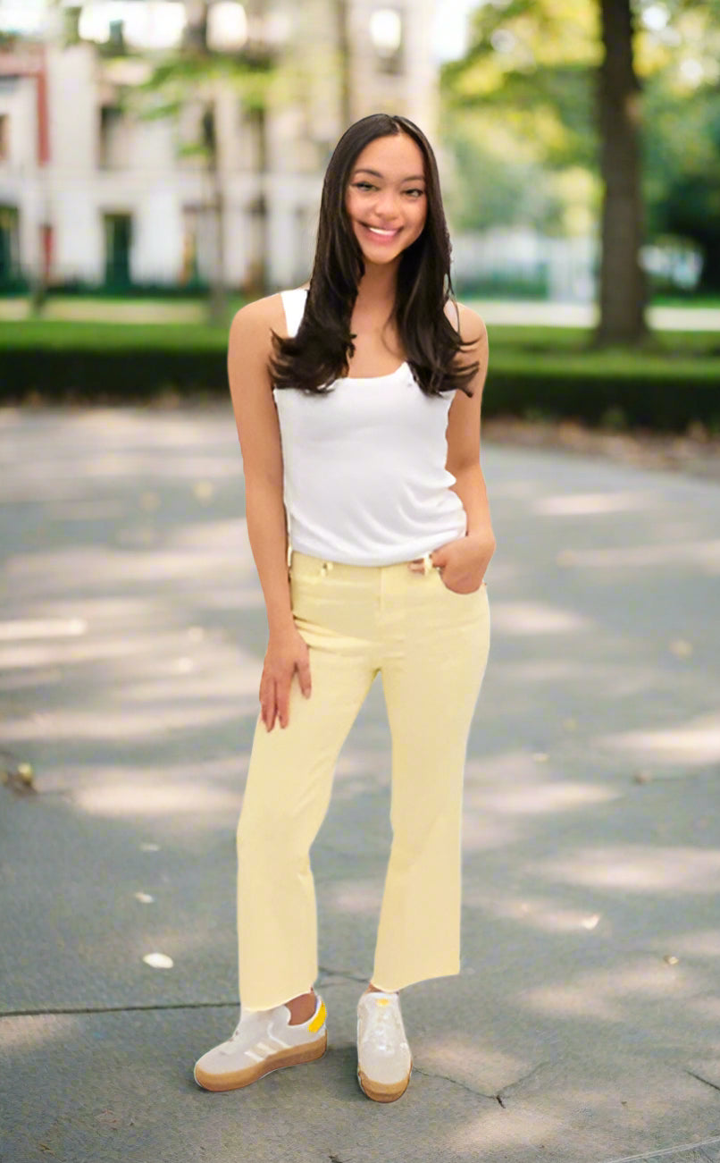 SUNSHINE FRAYED CROP
