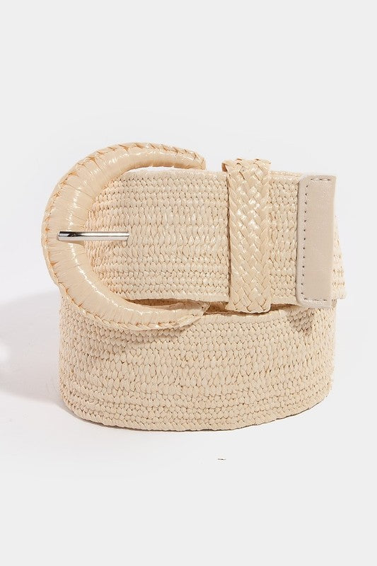 Braided Buckle Elastic Belt