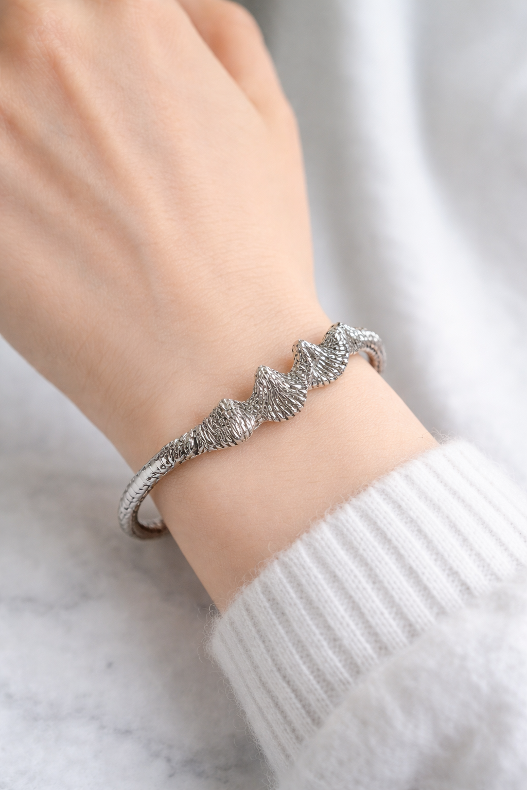 FINAL SALE: Stainless Steel Cuff Bangle