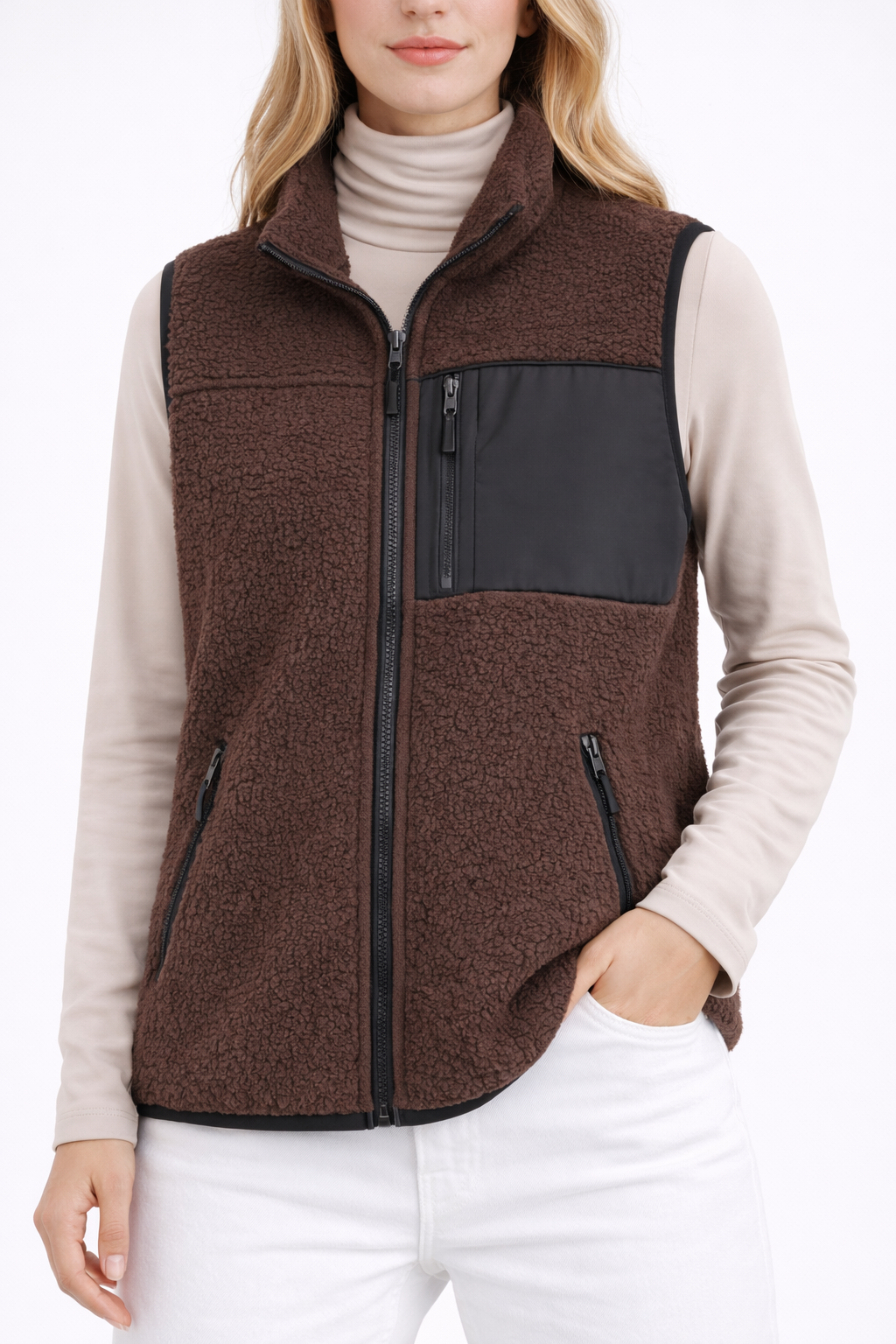Unisex Sherpa Fleece Vest|Cozy Layer