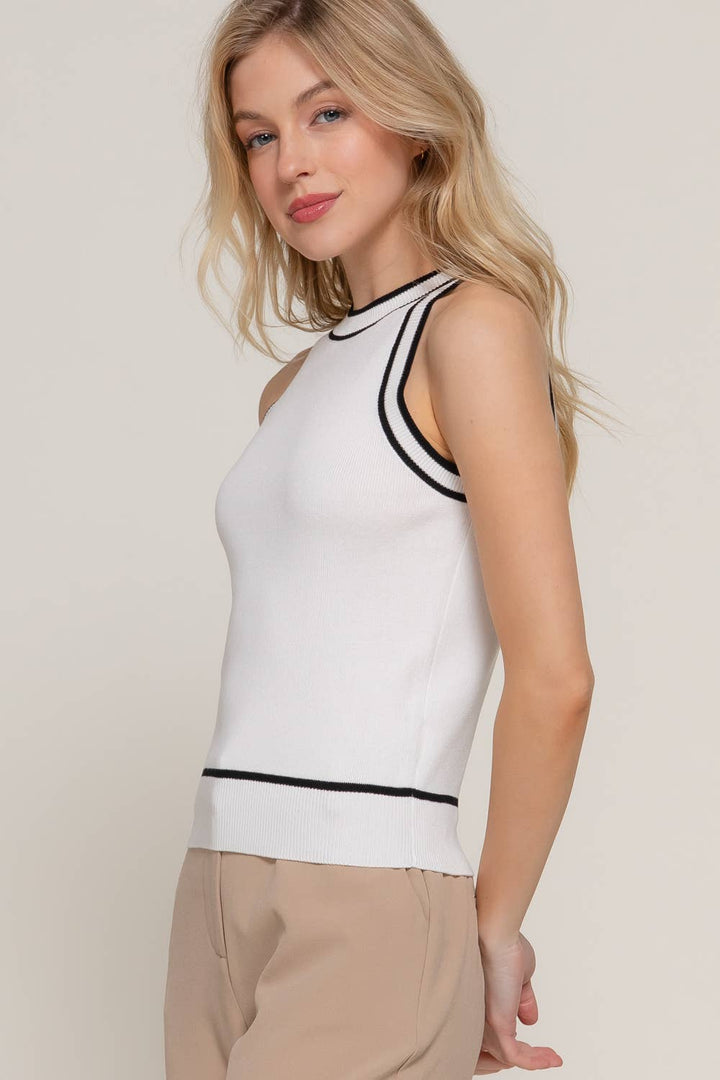 Contrast Stripe | Halter