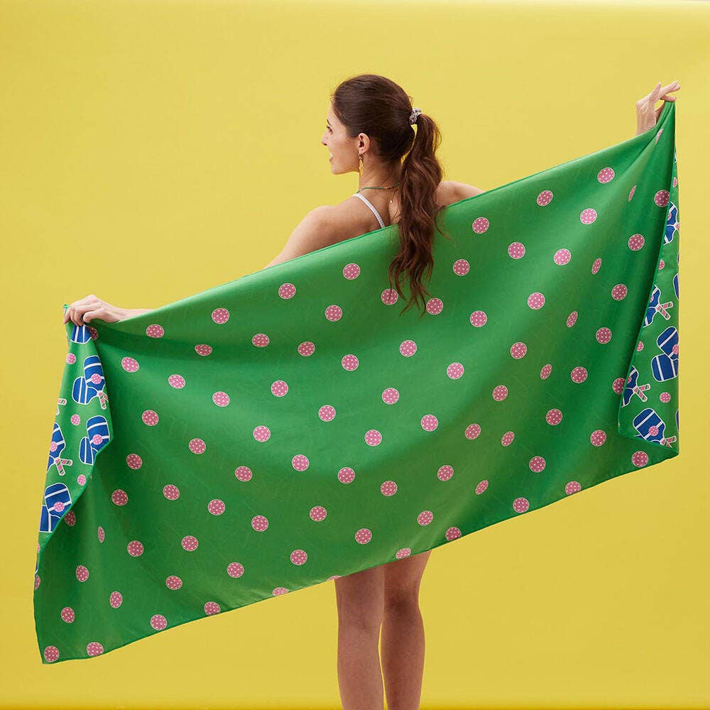 FINAL SALE: PICKLEBALL FUN Reversible Beach Towel