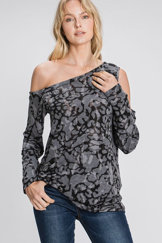 FINAL SALE: COLD SHOULDER KNIT