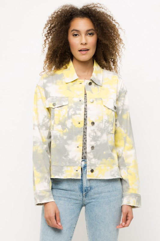 FINAL SALE: Tie-dye Trucker Jacket