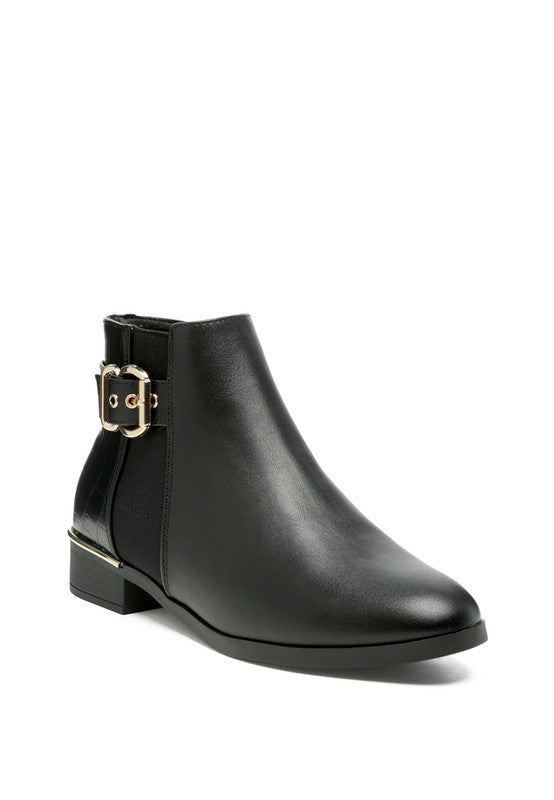 Frothy Croc Ankle Boots