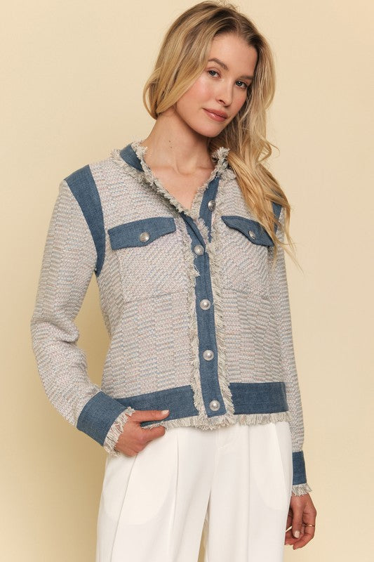 Denim Trim Tweed