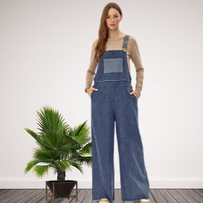 FINAL SALE: Denim Patchwork Overall