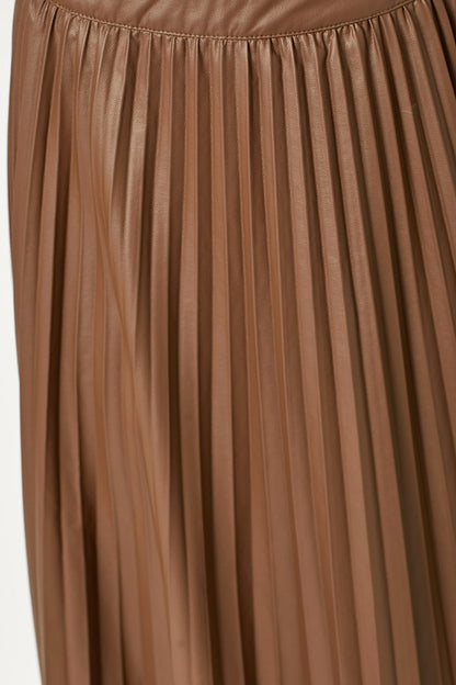 Leather Pleating Skirt