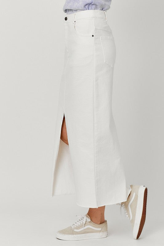 FINAL SALE|FRONT SPLIT SKIRT