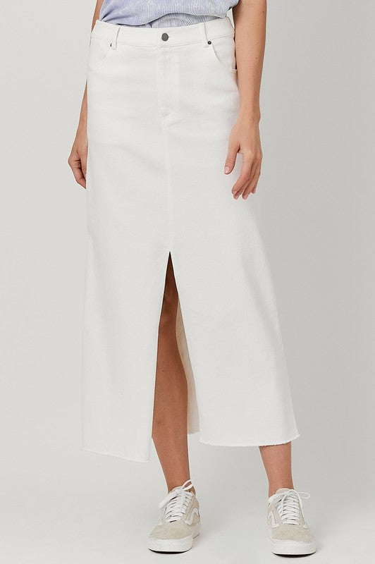 FINAL SALE|FRONT SPLIT SKIRT