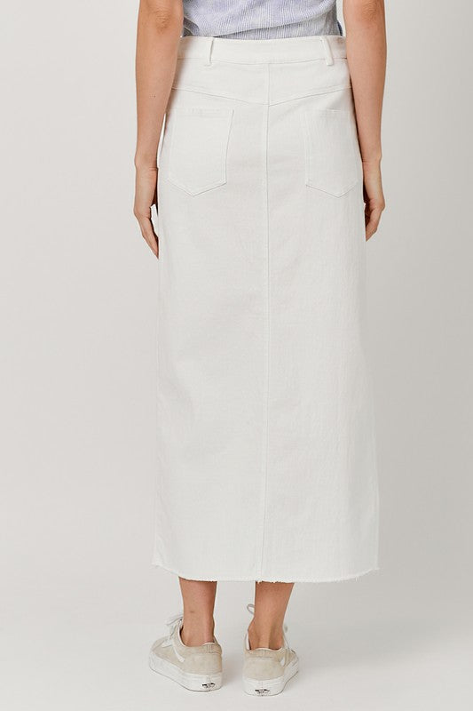 FINAL SALE|FRONT SPLIT SKIRT