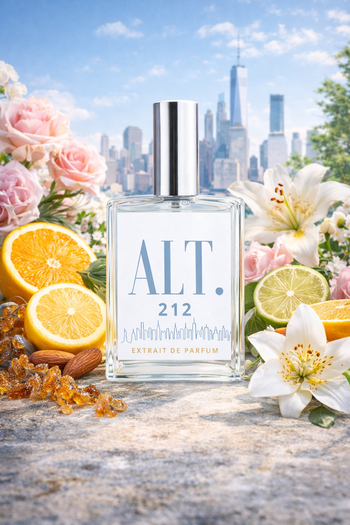 Perfume bottle labeled &