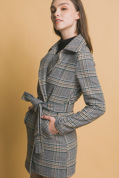 PLAID COAT