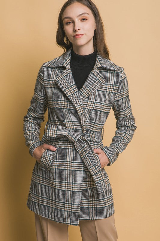 PLAID COAT