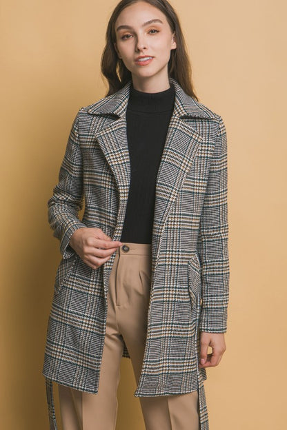 PLAID COAT