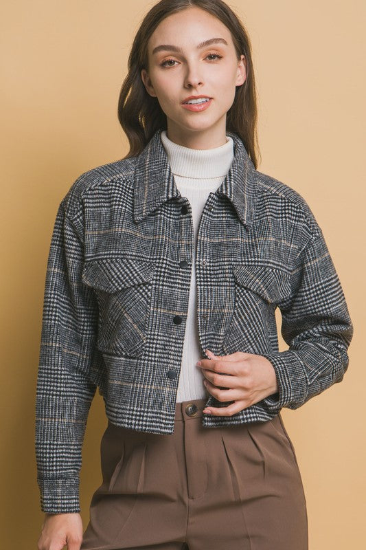 Plaid Waist Blazer