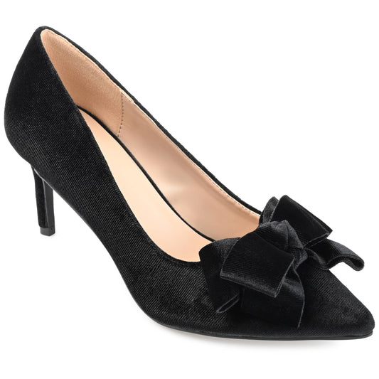 VELVET BOW PUMP