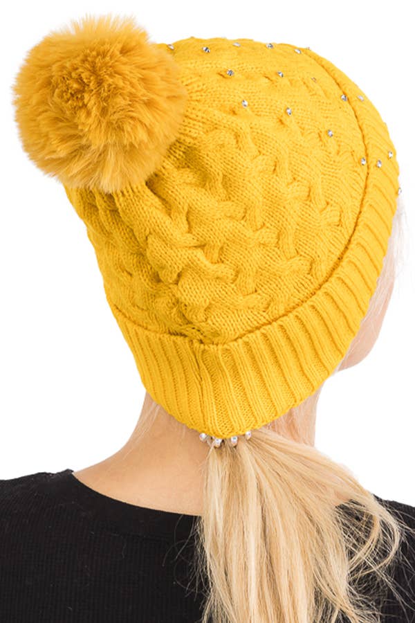 STUDDED BEANIE