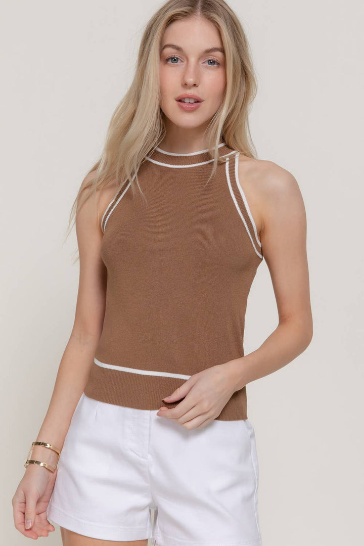 Contrast Stripe | Halter