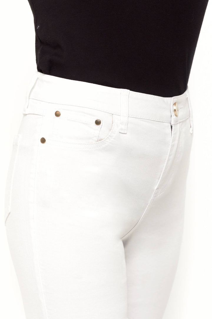 White | Scalloped Hem