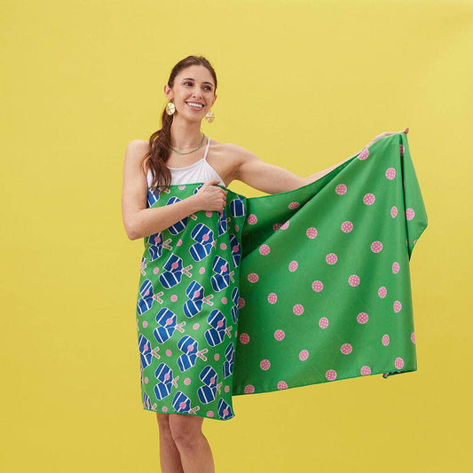 FINAL SALE: PICKLEBALL FUN Reversible Beach Towel