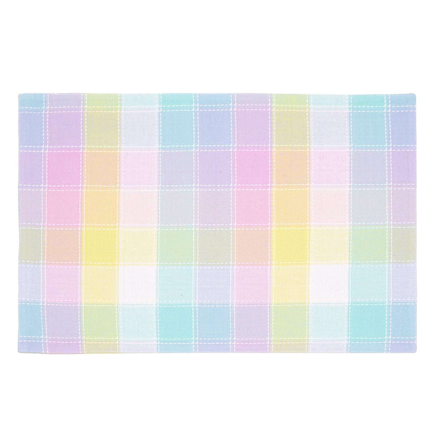 Color Block Plaid Placemat