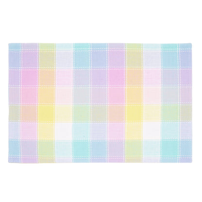 Color Block Plaid Placemat