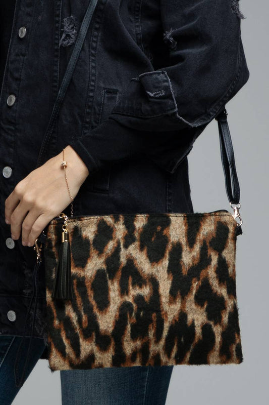 Leopard Print Crossbody Bag